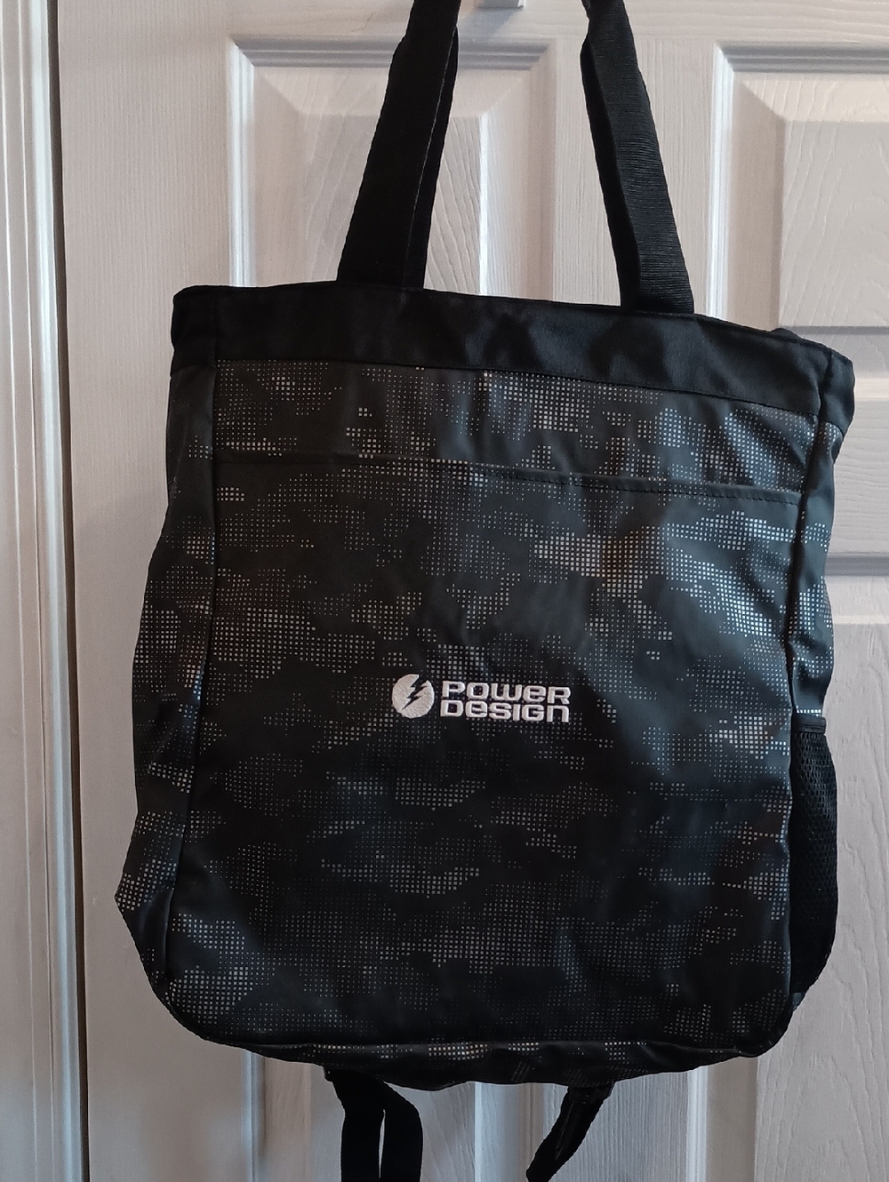 Men’s Black Camo Backpack Tote